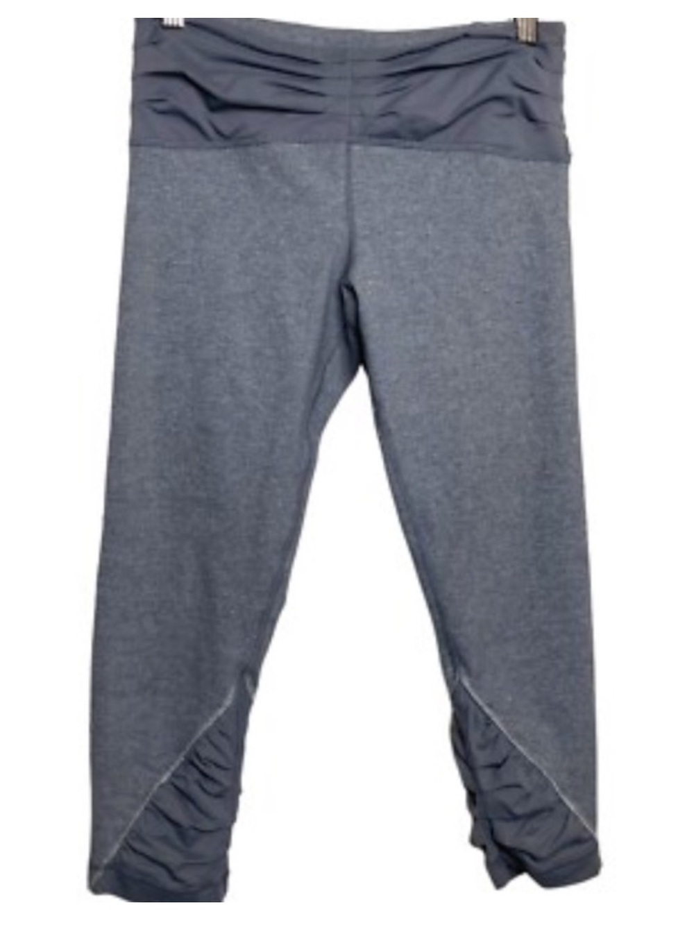 lululemon athletica Gray Ruched Capri Leggings